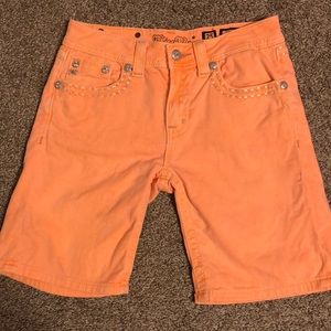 Orange Miss Me Jean Shorts
